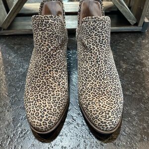 Lucky Brand Leopard Print Ankle Booties